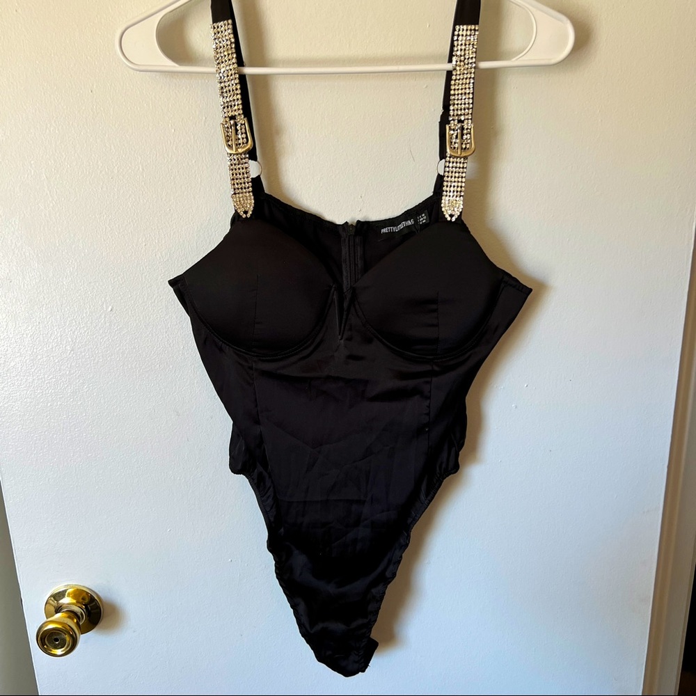 Bedazzled Strap Bodysuit